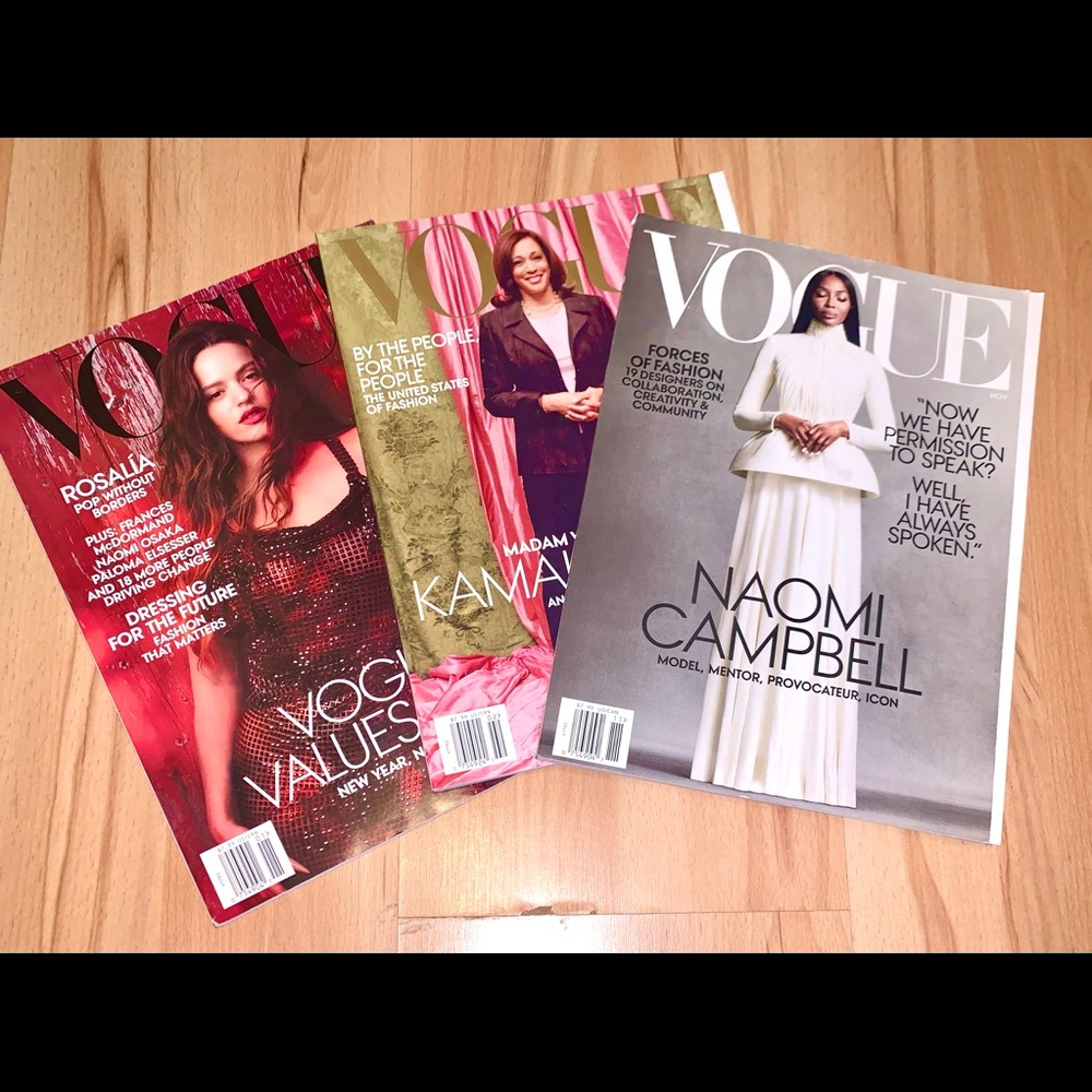 Vogue Magazine Stack (3 Issues)